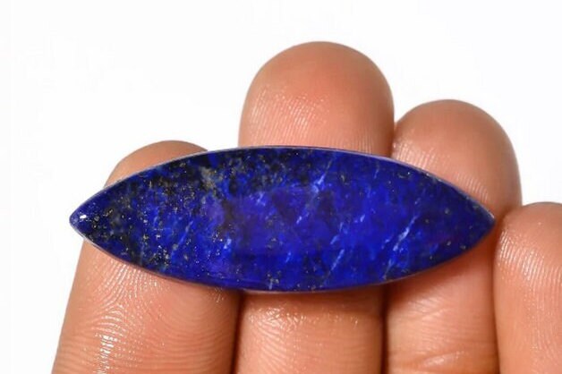 Natural Lapis Lazuli marquise Shape Flat Gemstone, 4x8mm Lapis Lazuli High Quality Gemstone, Semi Precious Loose Gemstone, 2 Pieces set