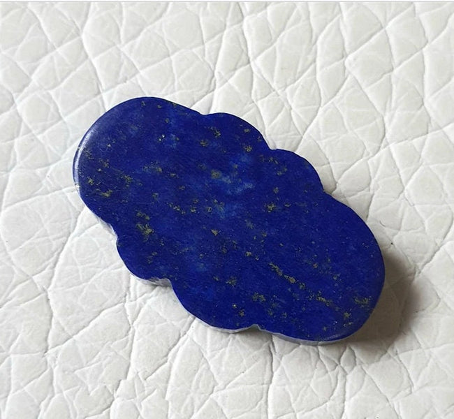 Natural Blue Lapis Lazuli Cloud Shape flat Gemstone, Blue Lapis Lazuli Cloud Shape flat All Sizes Available 2pcs