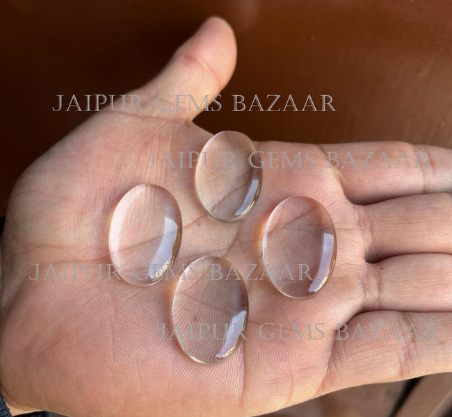 Natural Crystal Clear Quartz Rare 100% Clear Oval shape 20x30mm cabochon, High Quality Crystal Quartz Huge size cabochon Perfect for Pendant